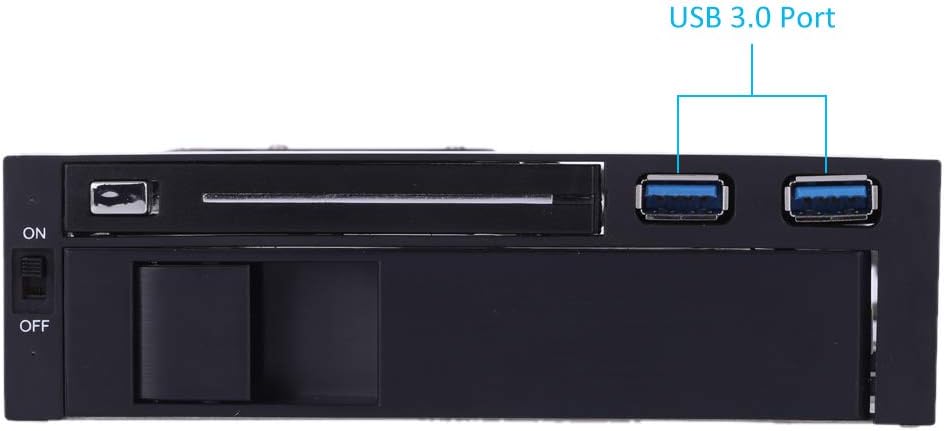 Dual Bay 3.5 + 2.5 Inch SATA III Hard Drive SSD Tray Caddy Internal Mobile Rack Enclosure Docking Station with USB 3.0 Port Hot Swap Pack of 2 O74128
