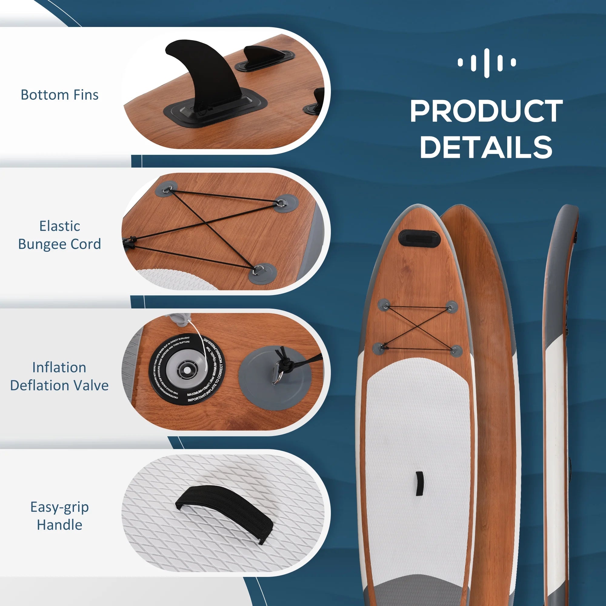 11 Ft. Inflatable Stand Up Paddle Board with Accessories H9089