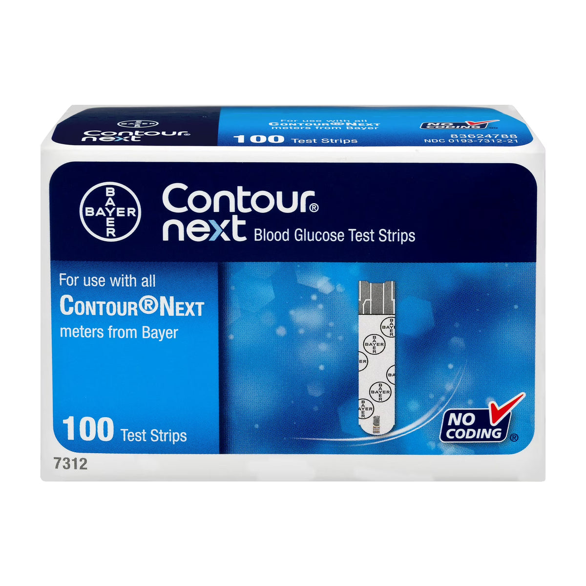 Contour Next Blood Glucose Test Strips, 100 Ct I982