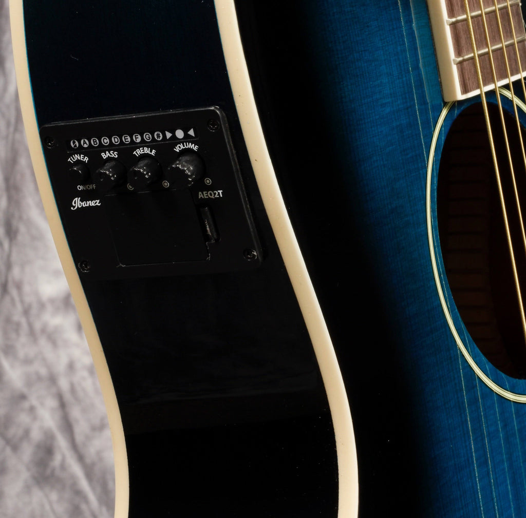 Transparent Blue Sunburst Acoustic Electric Guitar S260488