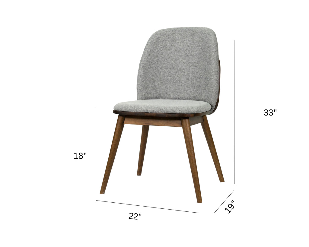 Mid Century Modern Solid Wood Side Chairs (Set of 2) Q48806