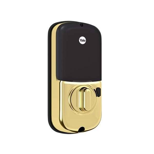 Satin Nickel Finish Push Button Deadbolt with Bluetooth R3659