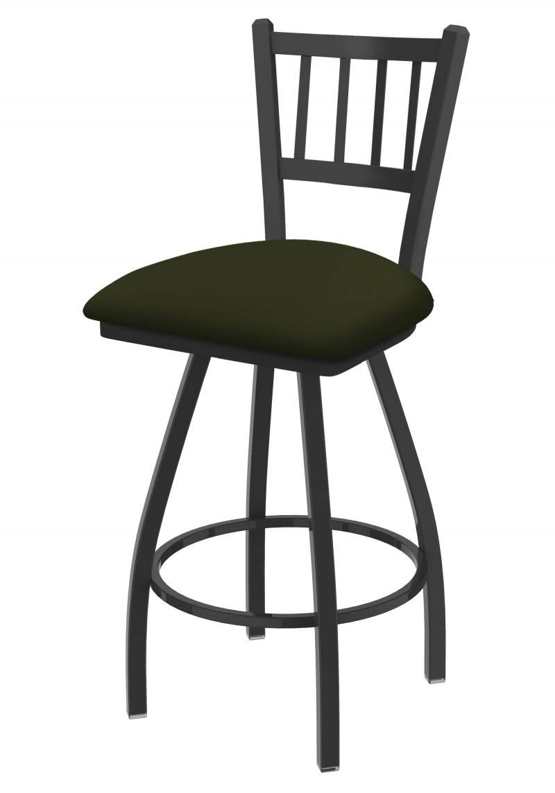 36x22 Swivel Extra Tall Bar Stool with Pewter Finish and Canter Pine Seat D911
