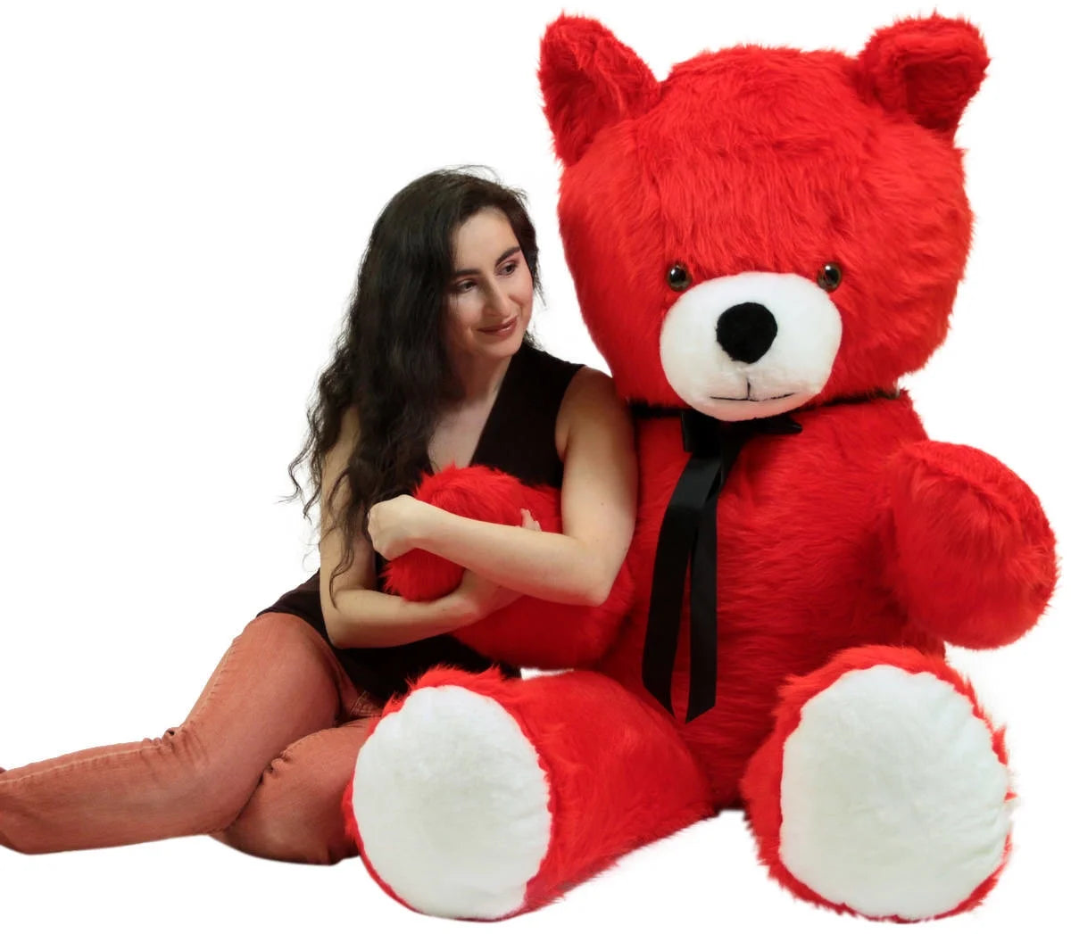 Giant 6 Foot Red Teddy Bear 72 Inches Soft V6809