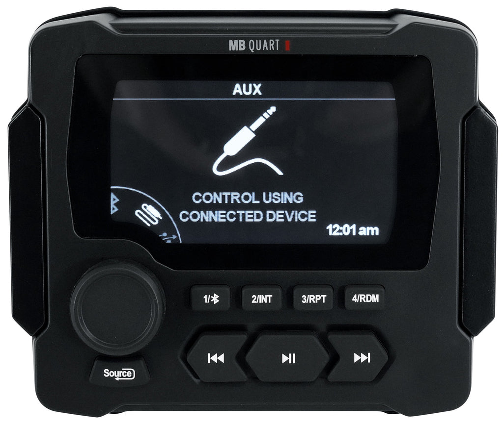 Marine Receiver with Bluetooth and 4 8" White LED Speakers V6826