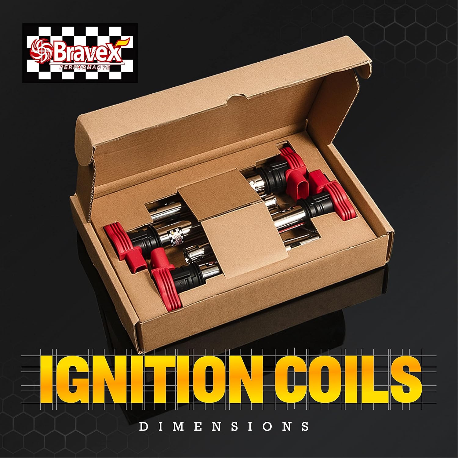4 Pack Professional Ignition Coil Pack H470177