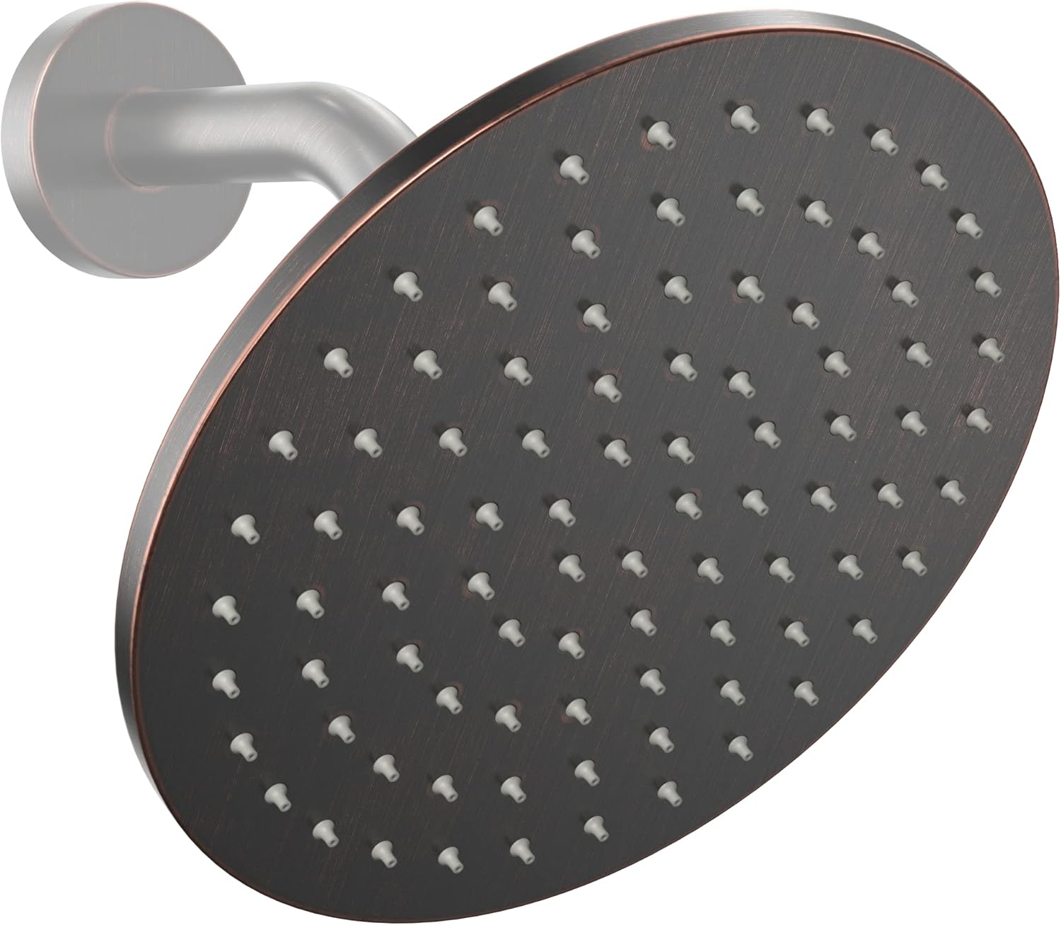 Matte Black 8 Inch Rain Shower Head, 2.5 GPM, Pack of 2 X11039