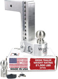 Aluminum Adjustable 6" Drop, Stainless Steel Ball, 3" Receiver Z366