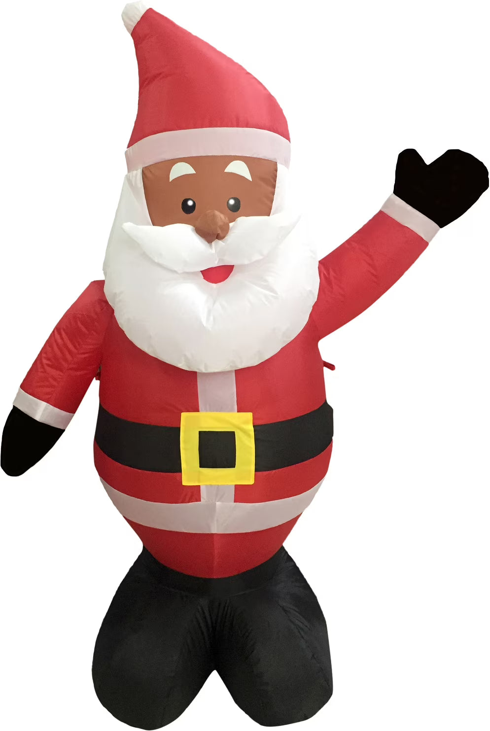Black African American Santa Claus 4' Inflatable Christmas Yard Decor H51013