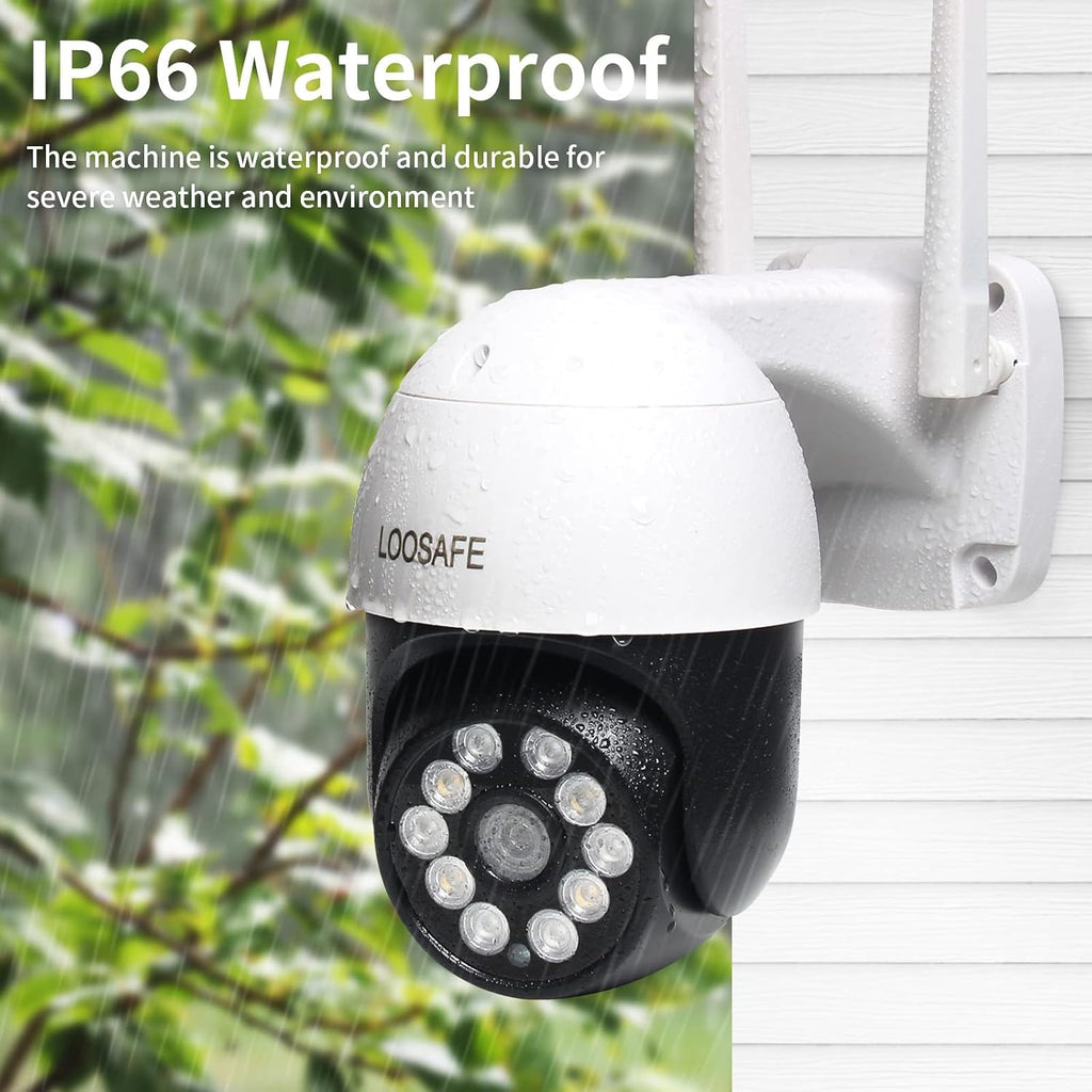 4MP PTZ Wireless Security Camera Outdoor with Spotlights M1441