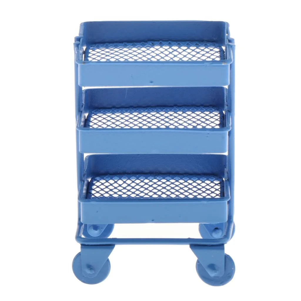 Mini 3 Tier Storage Shelf Dollhouse Decor Accessory K981
