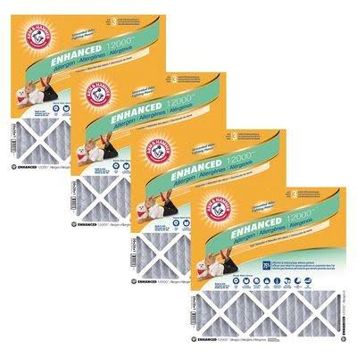 Furnace Air Filter, Width 17.75 in, Height 23.75 in, Filters (qty.) 4 R612