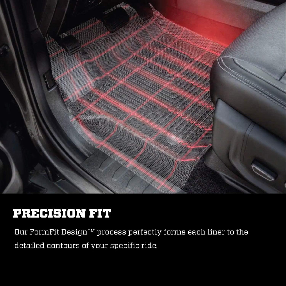 Black Front Floor Liners 2 Pcs Y98975