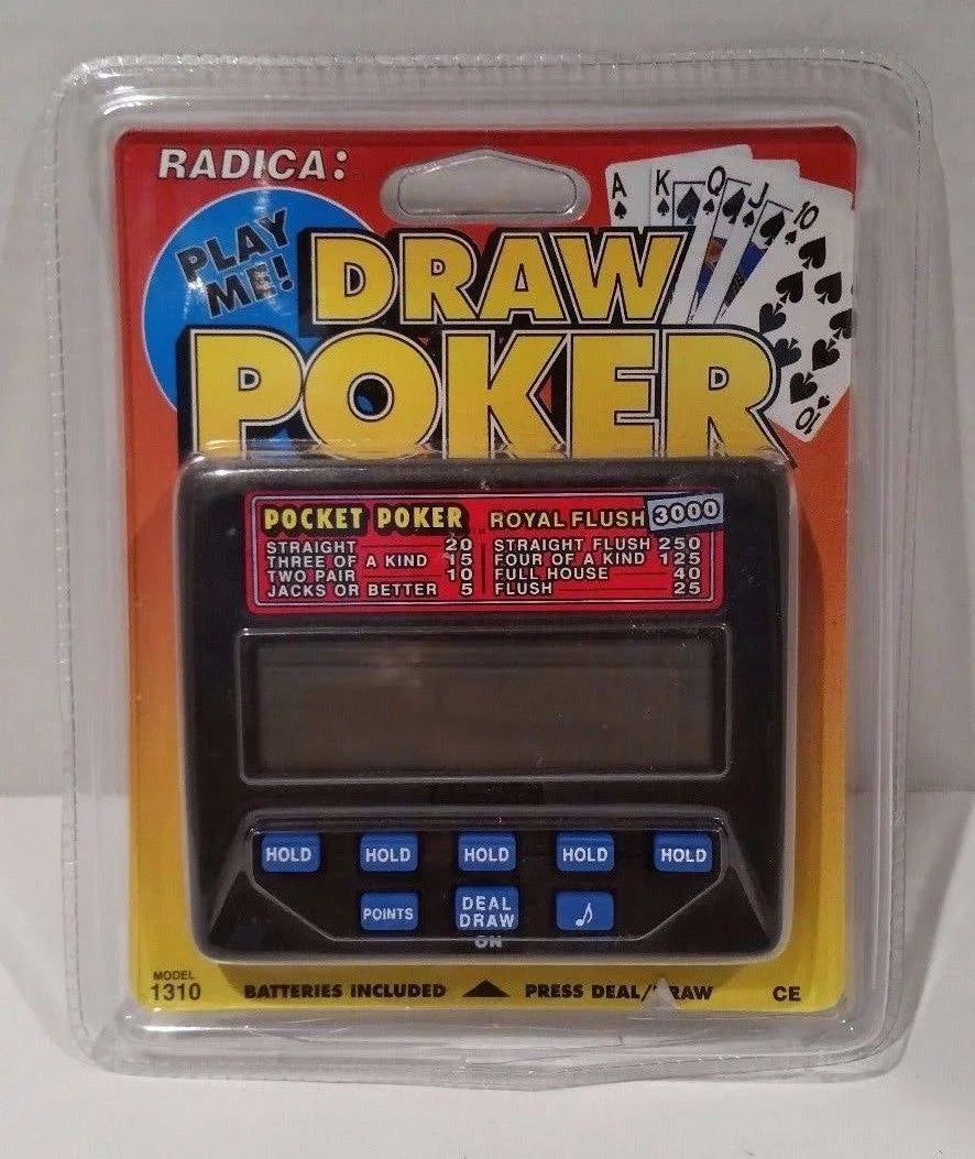 Draw Poker Electronic Hand Held Model 1310 B655