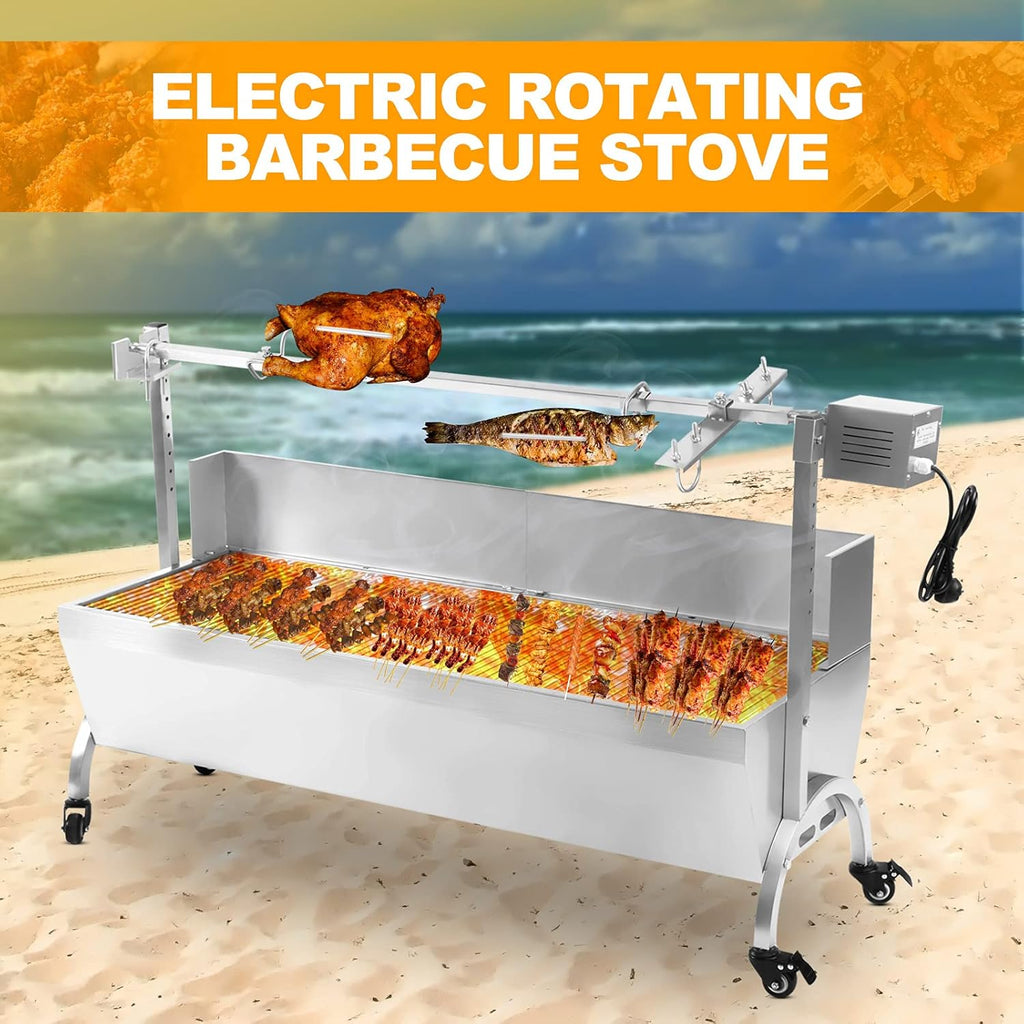 Stainless Steel Rotisserie Grill for Pig Chicken Lamb B496