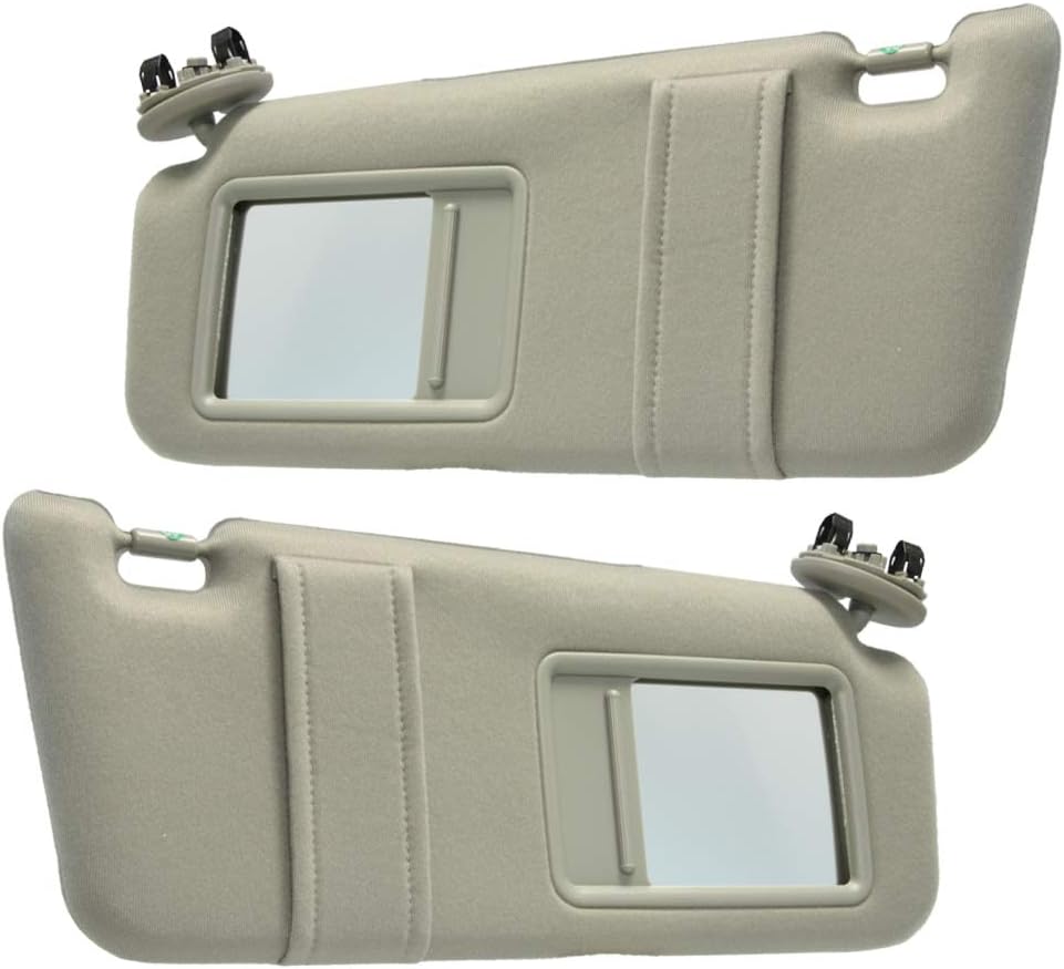 Gray Sun Visor Replacement for 2007-2011 Toyota Camry, Pack of 2 I554740