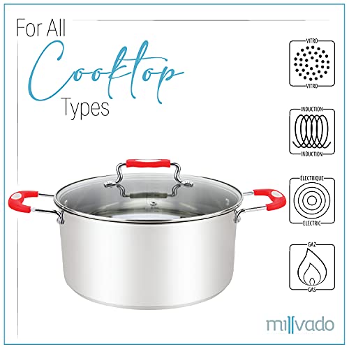Stainless Steel Casserole Pot, 5 Quart Dutch Oven B653