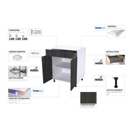 Threespine Ready to Assemble Cabinet Z9136