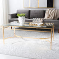 Antique Silver Glass Cocktail Table M85767