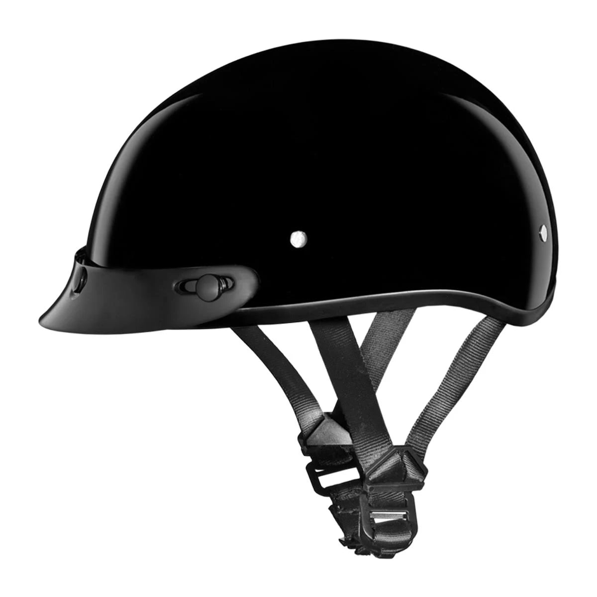 Hi-Gloss Black Skull Cap Q8164