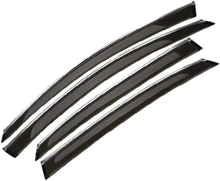 Smoke Side Window Deflectors Tape-On Visors Q449447