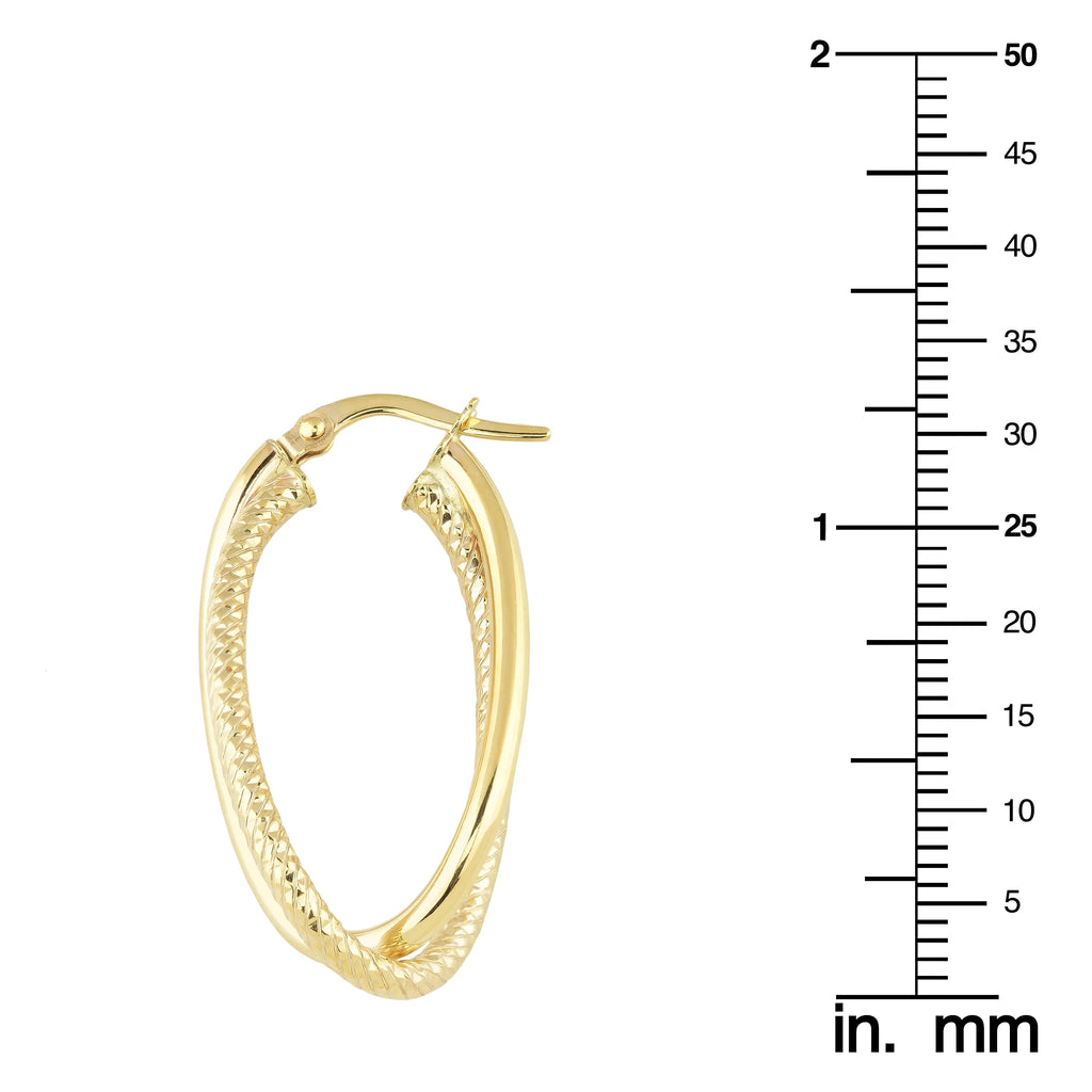 Oval Hoop Earrings H463471