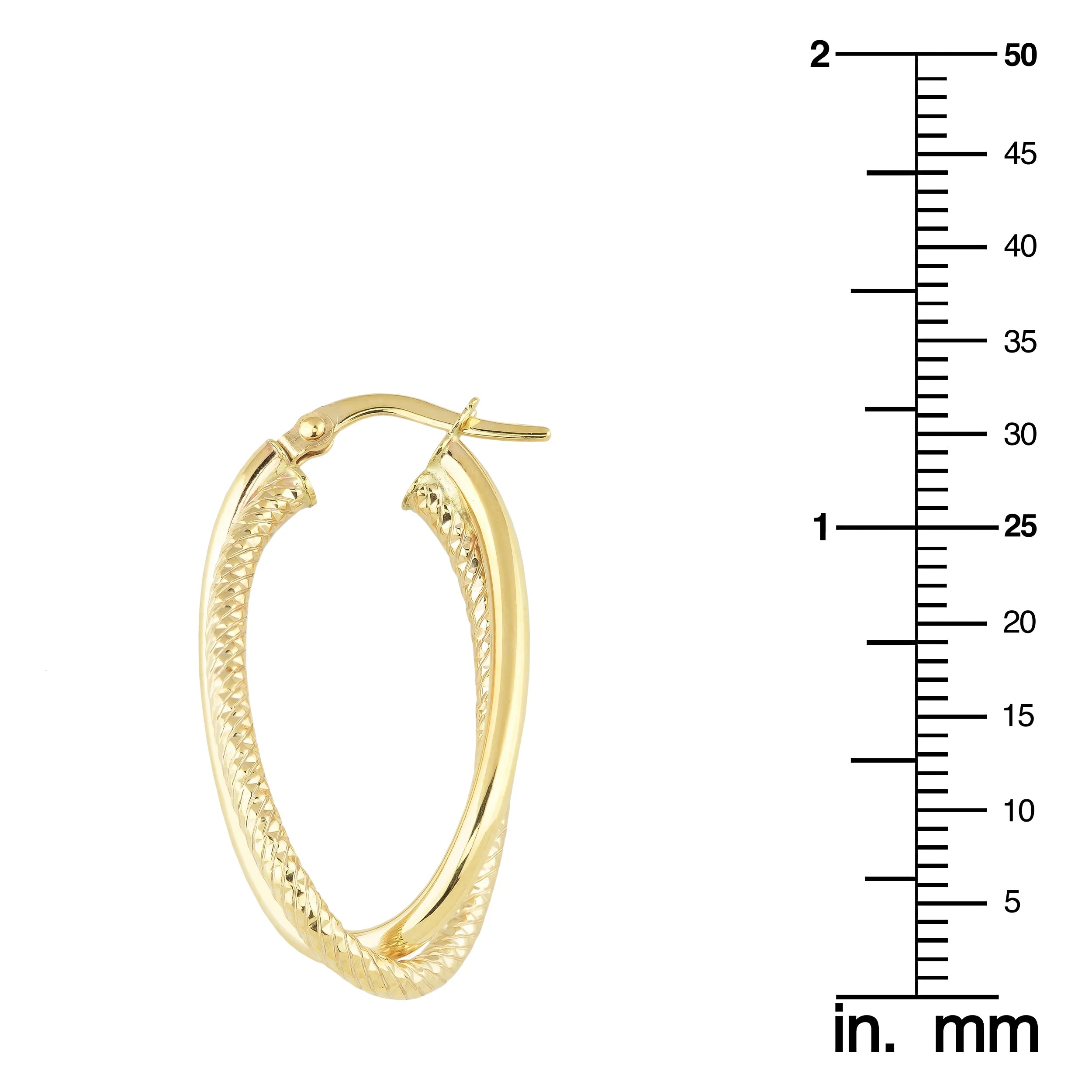 Oval Hoop Earrings H463471