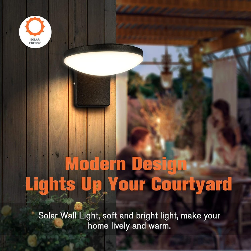 Solar Wall Light LED Outdoor Sconce Exterior Wall Lamp IP65 Waterproof P179731