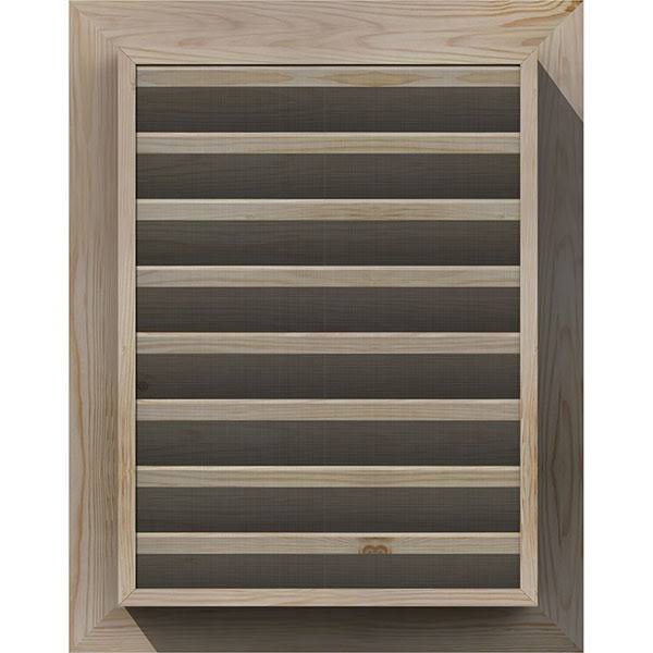 18-in W x 26-in H Vertical Gable Vent Unfinished Smooth Pine Q77321