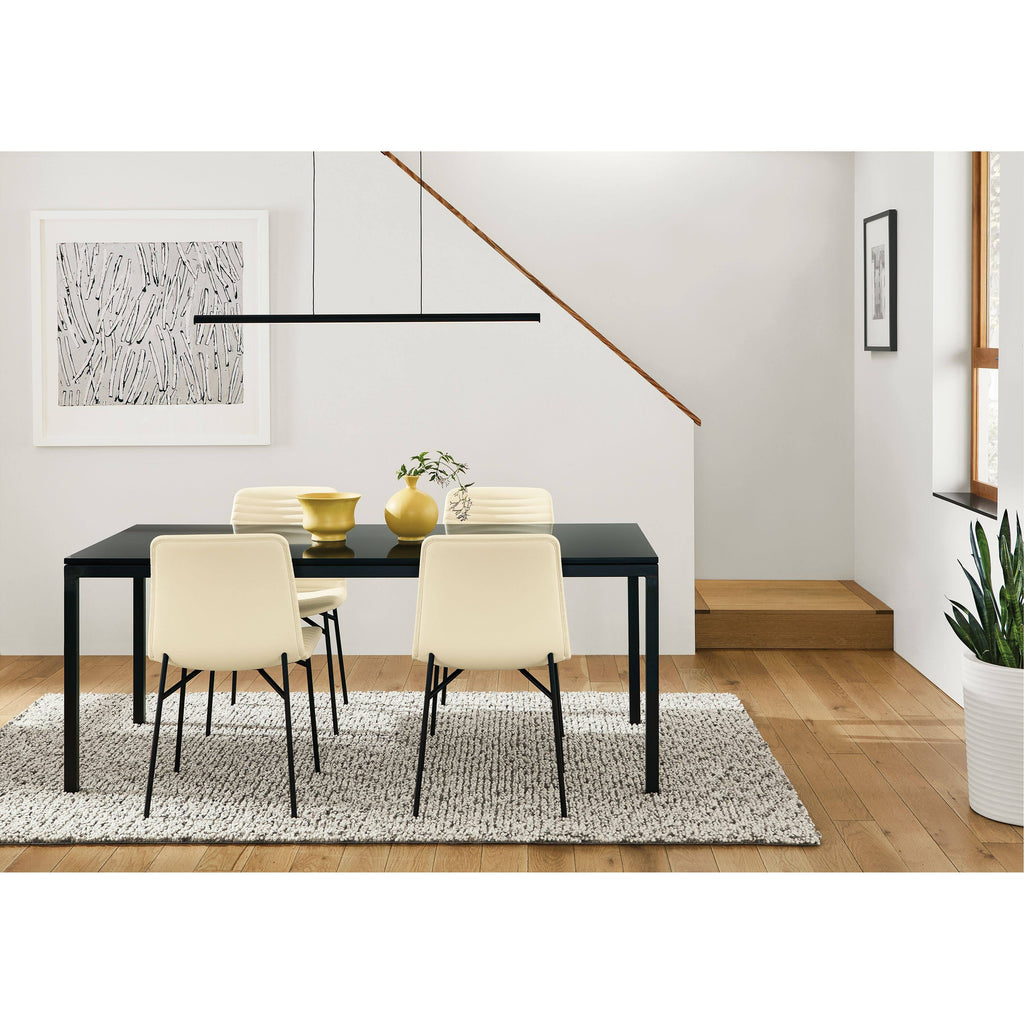 Modern Cato Side Chair in Grey with Chrome Frame N3655