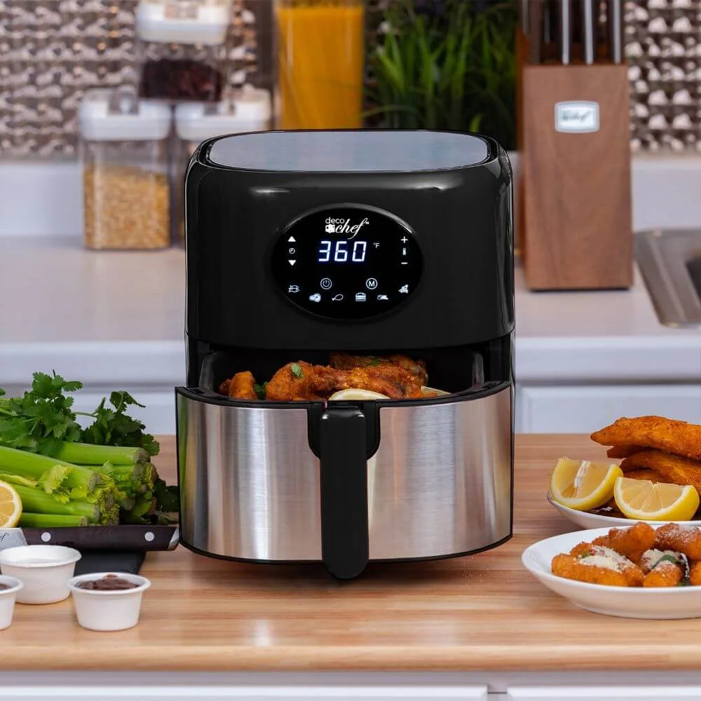 3.7QT Digital Air Fryer Bundle with 12-Piece Knife Set C56546