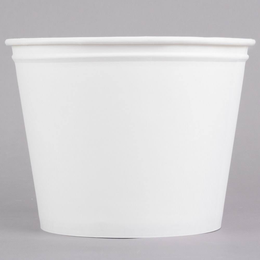 83 oz White Paper Bucket (Case of 100) X86676