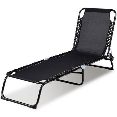 Foldable Camping Patio Reclining Chaise Lounge Q900575