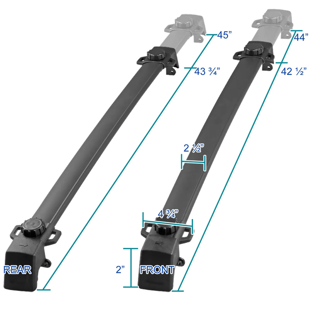 Black Aluminum Roof Rack Cross Bar S301819