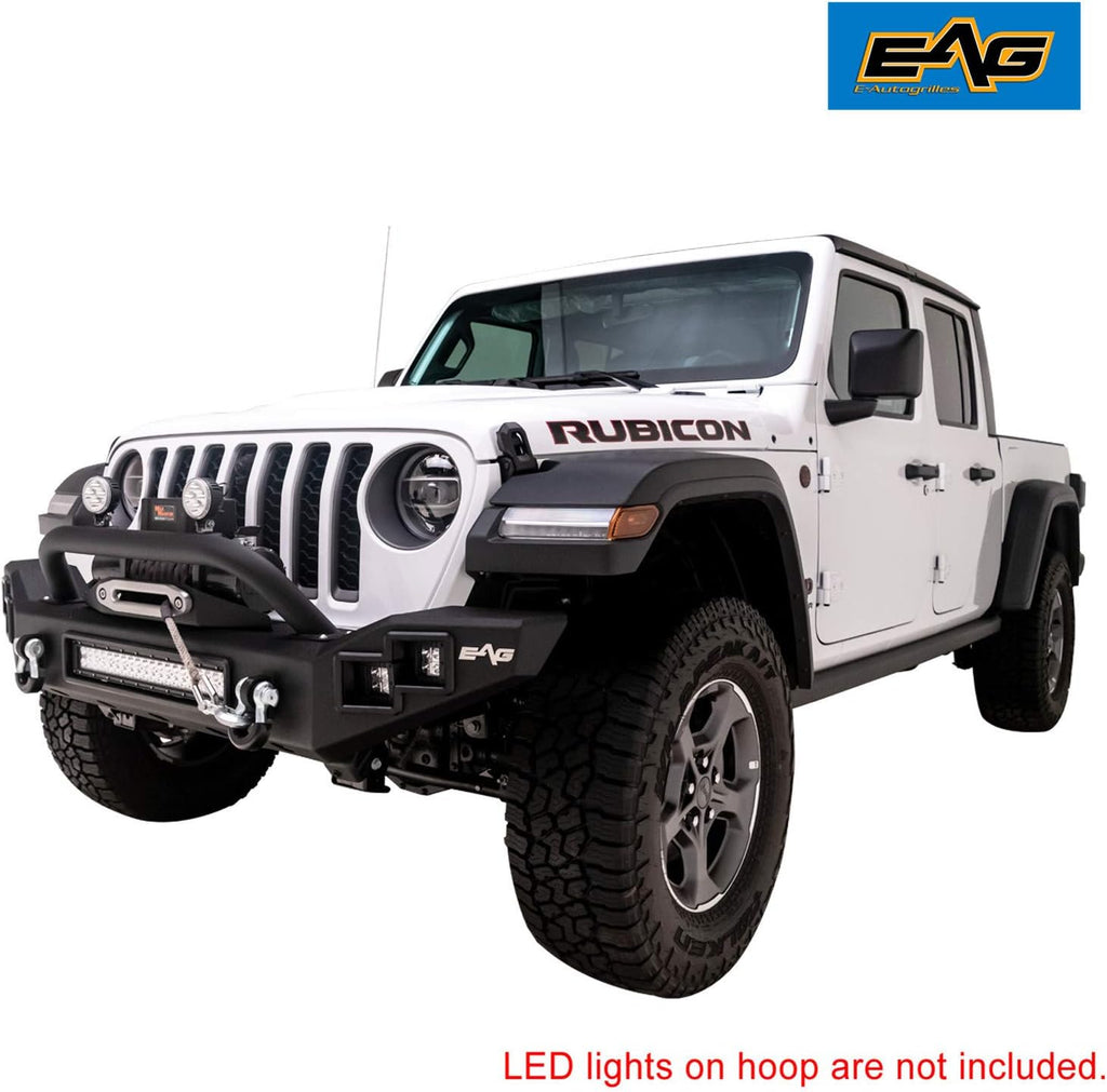 LED Front Bumper with Winch Mount Plate for Gladiator JT T50218