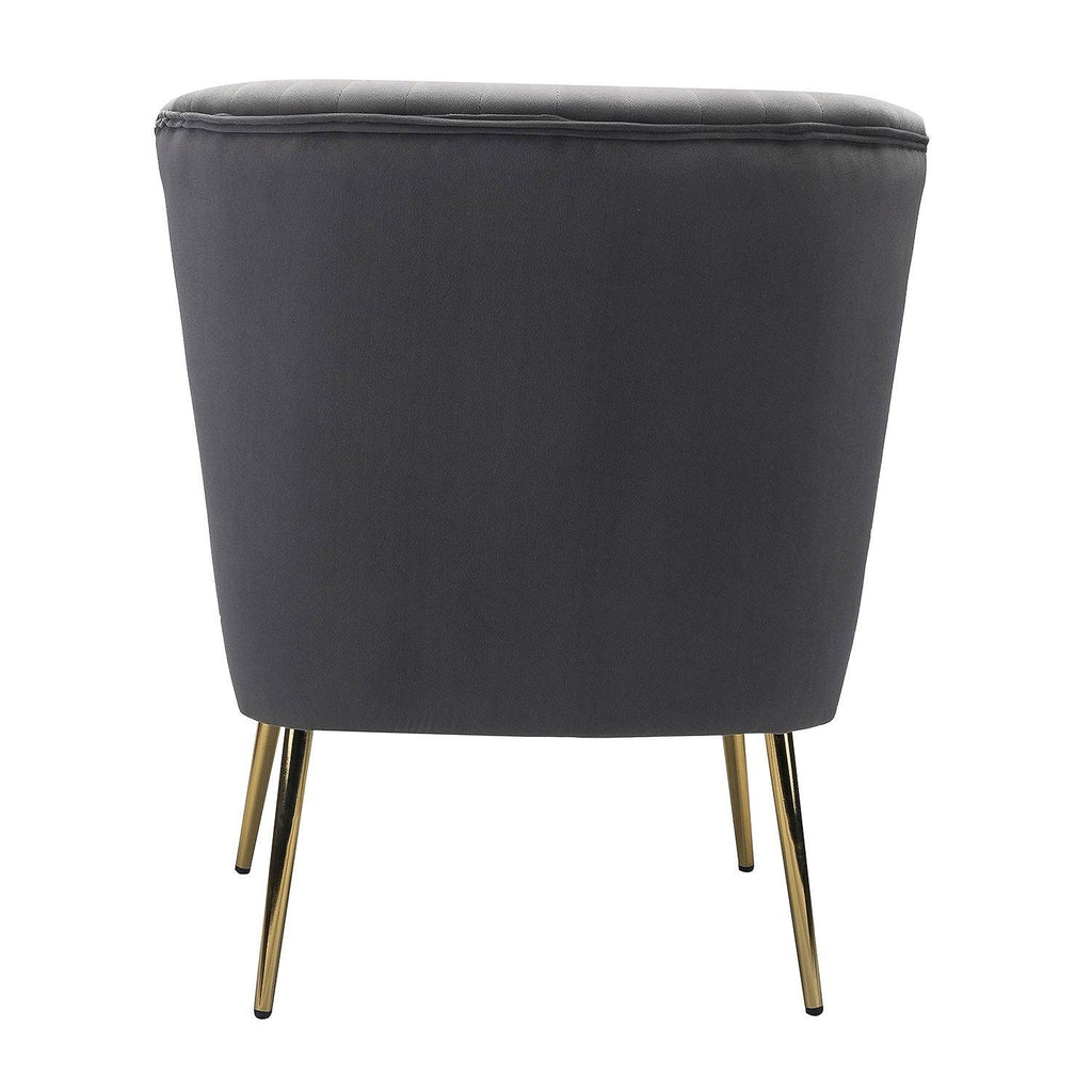 Grey Gold Legs Side Chair Set of 2 X97922