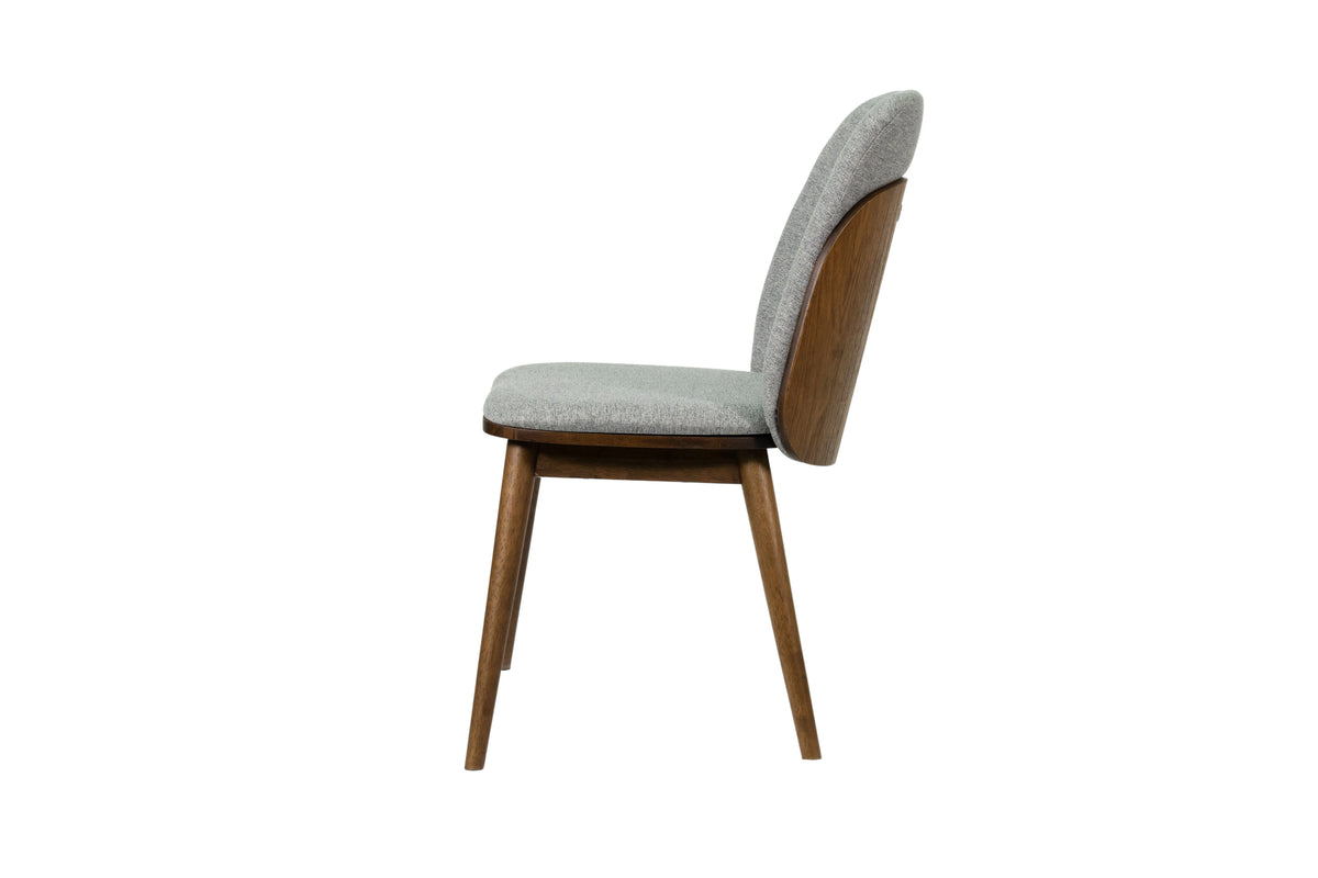 Mid Century Modern Solid Wood Side Chairs (Set of 2) Q48806