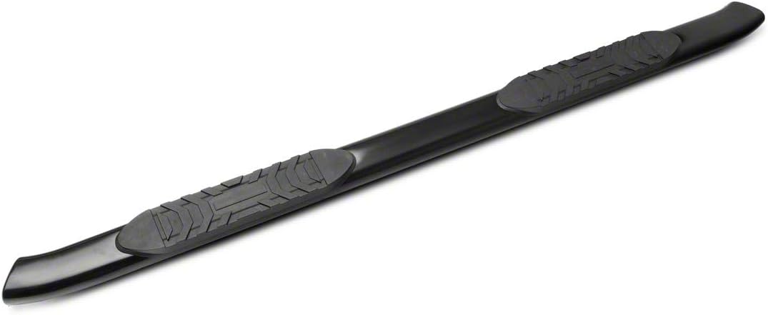 Black 5-Inch Oval Bent End Side Step Bars X92905