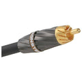 Black chrome Subwoofer cable 26 ft M RCA to M RCA X399913