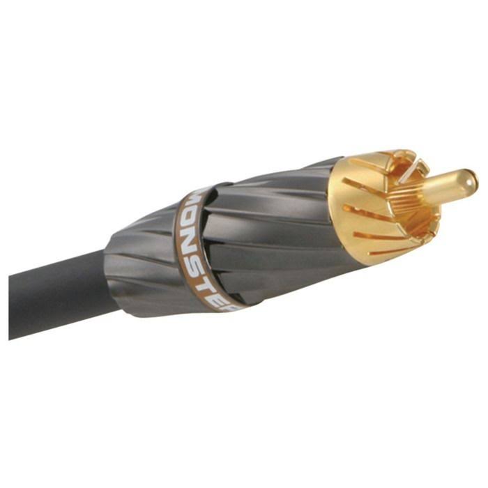 Black chrome Subwoofer cable 26 ft M RCA to M RCA X399913