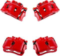 Red Powder Coated Caliper Assembly Set Kit B583
