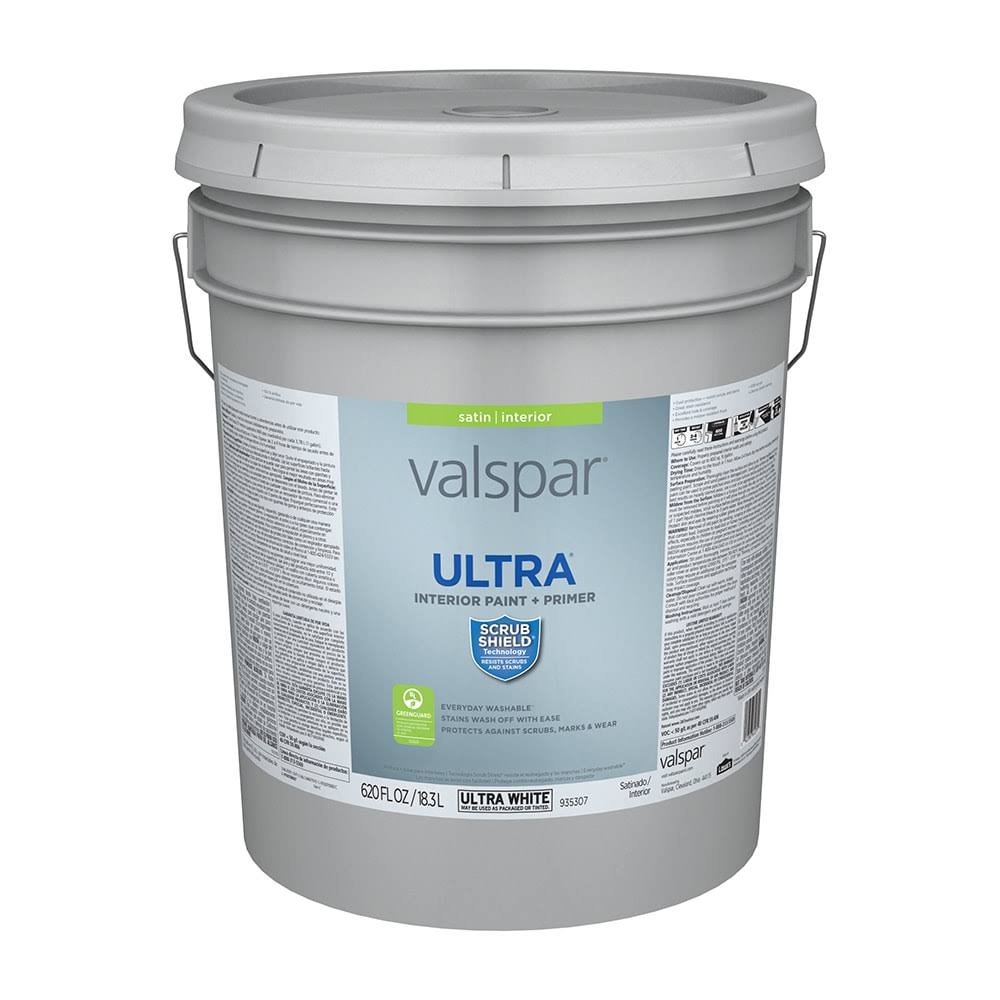 Ultra Satin Ultra White Tintable Interior Paint (5-Gallon) U35842