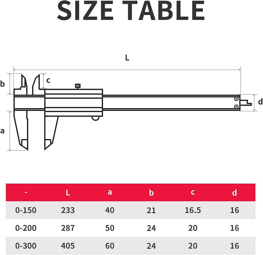 0-12" Stainless Steel Vernier Caliper, Pack of 2 D9791