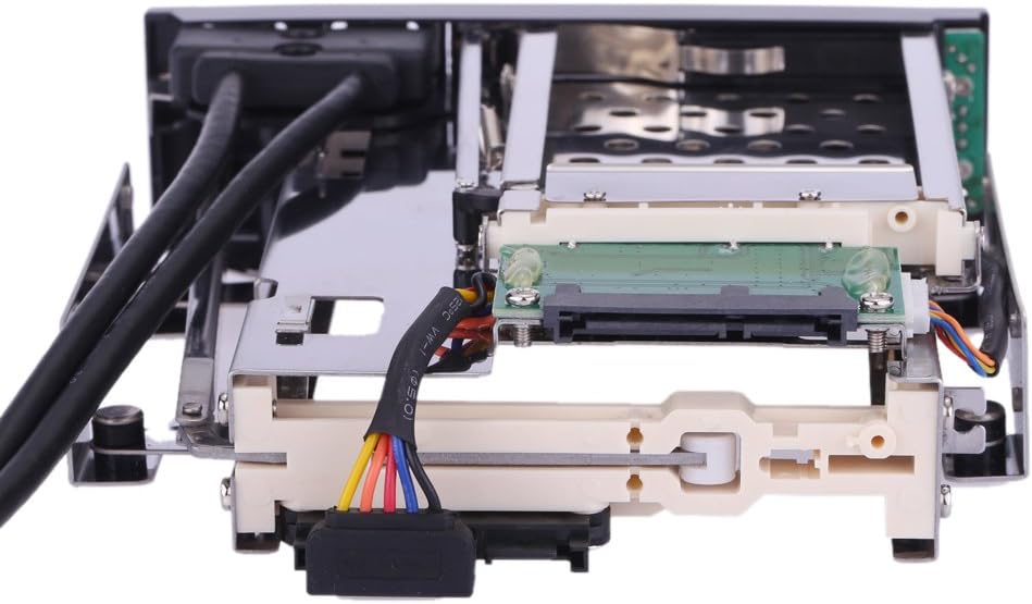 Dual Bay 3.5 + 2.5 Inch SATA III Hard Drive SSD Tray Caddy Internal Mobile Rack Enclosure Docking Station with USB 3.0 Port Hot Swap Pack of 2 O74128