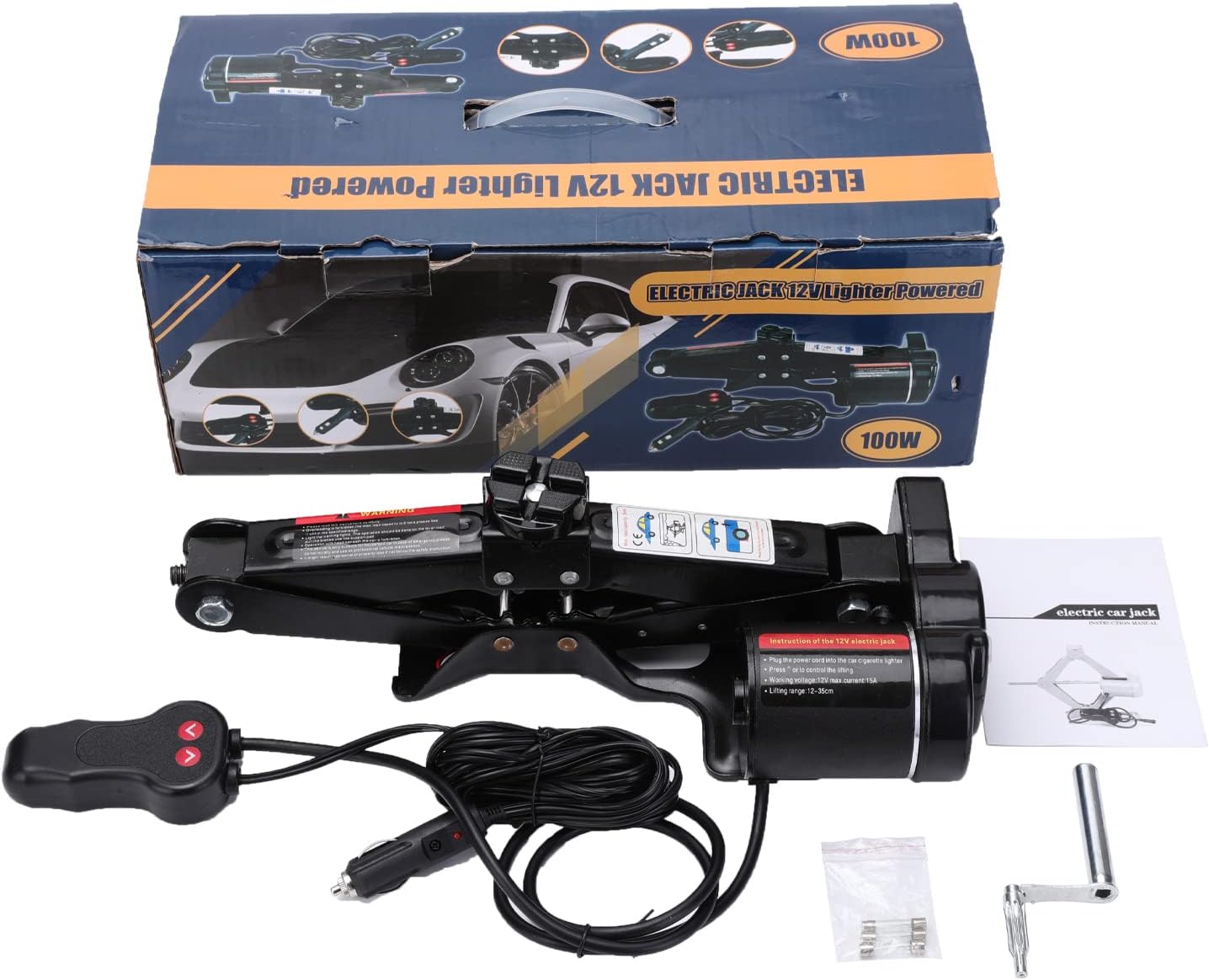 2 Ton 12 V Compact Electric Scissor Jack, Pack of 2 L81625
