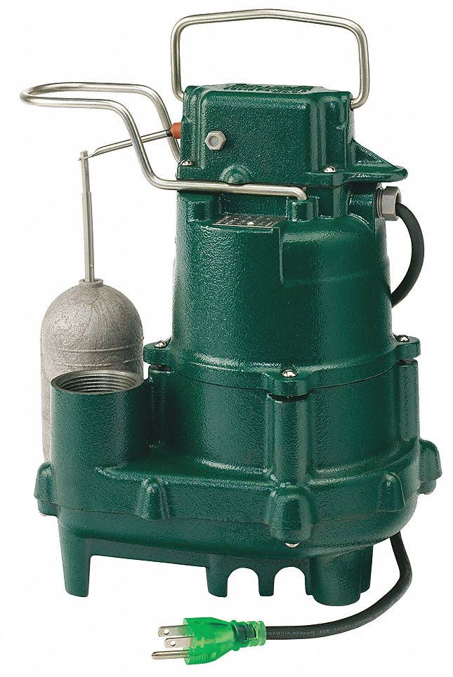 Cast Iron Submersible Sump Pump, 1/2 HP, 115V AC A641345