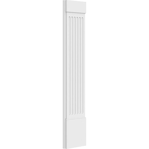 Fluted PVC Pilaster with Capital and Base (Pair) P21381