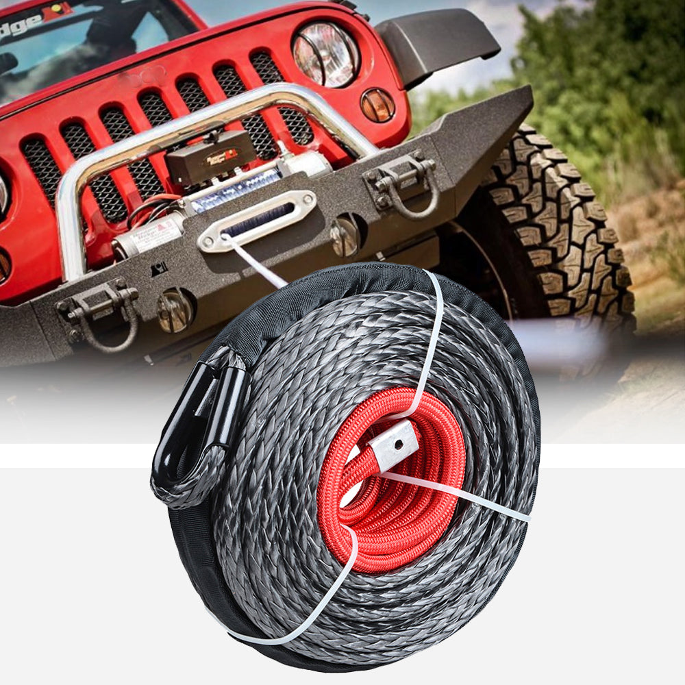 1/2" x 92ft Synthetic Winch Rope (Black) X4091