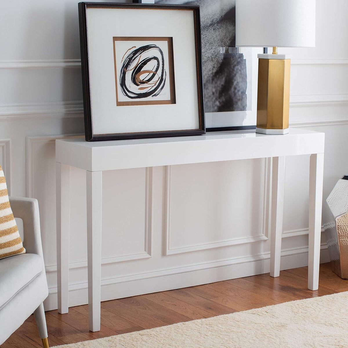 White Console Table P45626