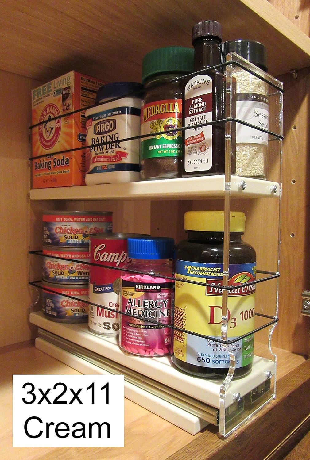 Spice Rack with Large Container Drawer G91401